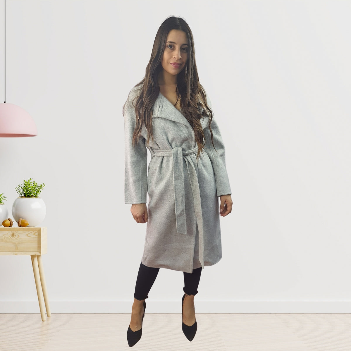 Blazer Vero Moda Gris Style DANCE DF L/S WOOL COAT(VMC-LL)