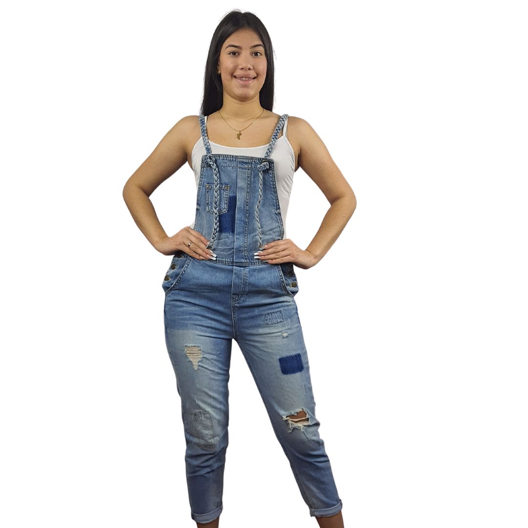 Jardinera Vero Moda Azul Claro Style MADRID 9/10 BOYFRIEND DENIM CATSUIT(BN-C