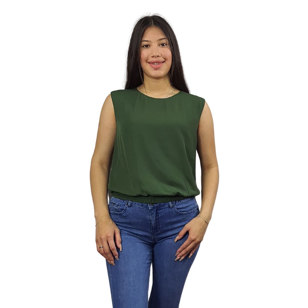 Top Vero Moda Verde Style KIM S/L TOP(NN)