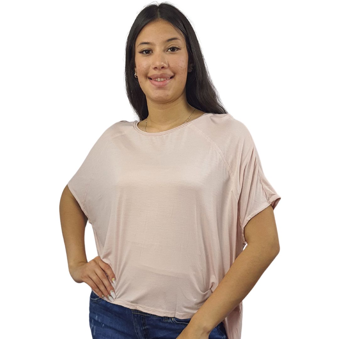 Polera Vero Moda Rosado Style AMY S/S TOP(TP)-OR