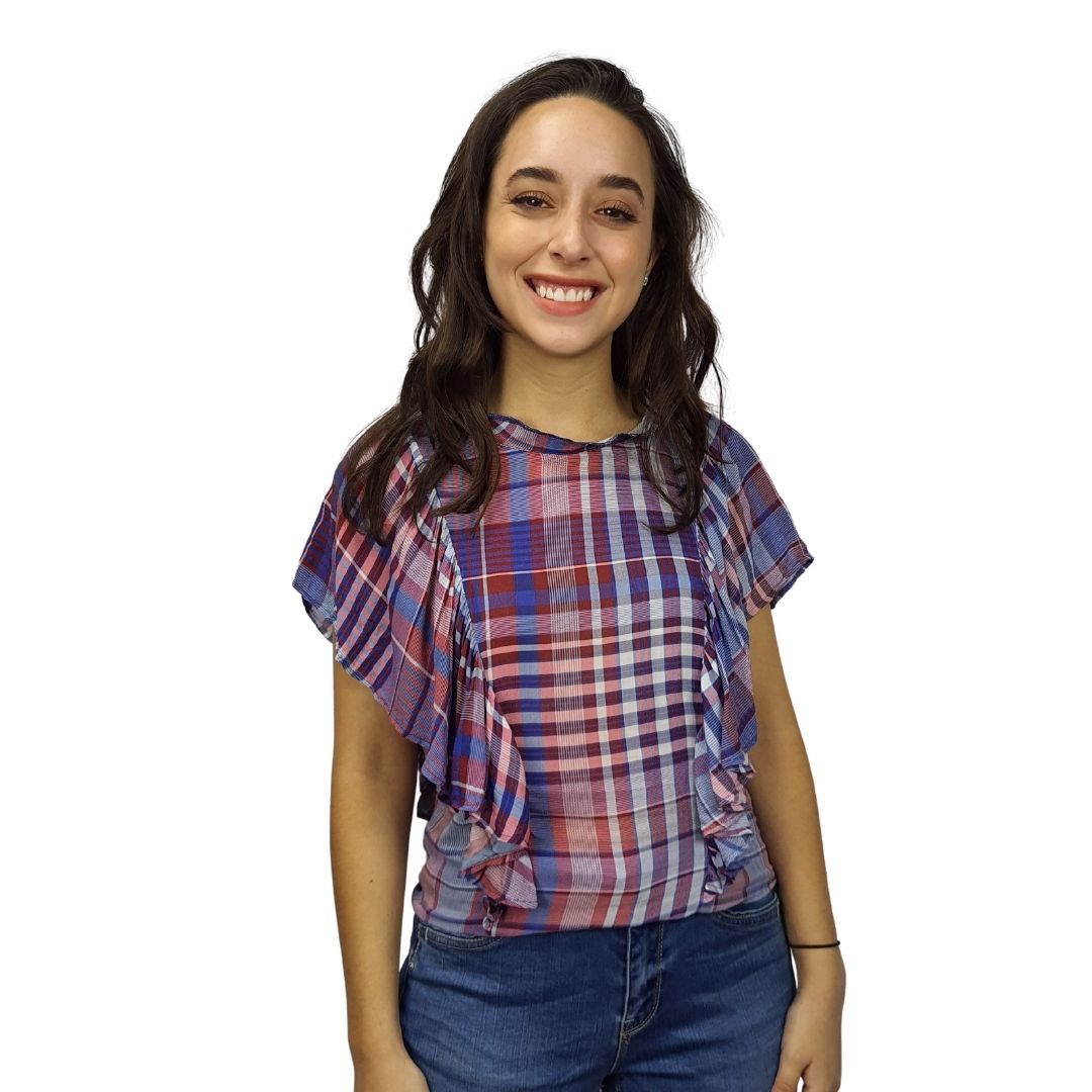 Blusa Vero Moda Azul Style PETTY S/S TOP(NN)