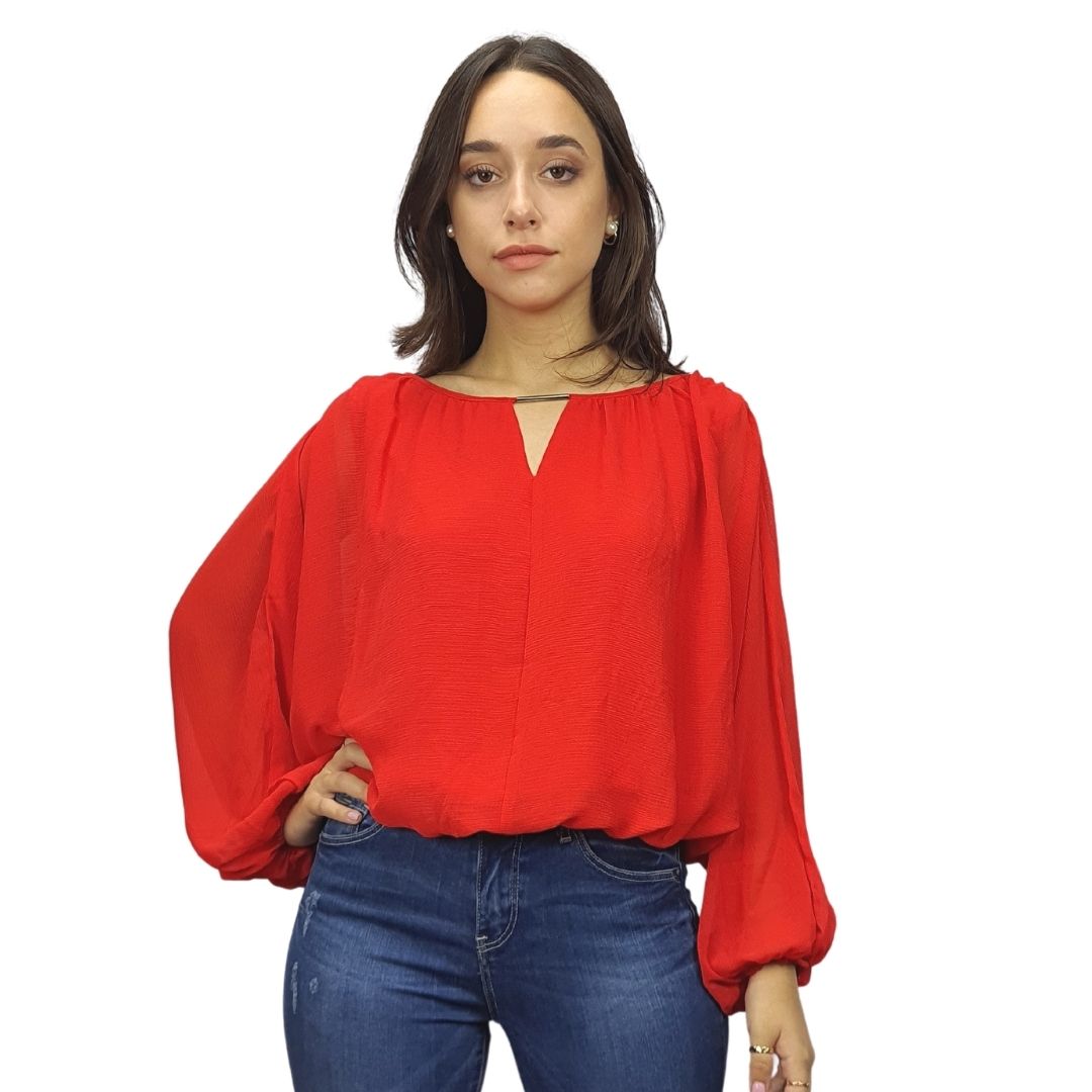 Blusa Vero Moda Rojo Style CLOUD 3/4 TOP(VMC-BN-ET-2)