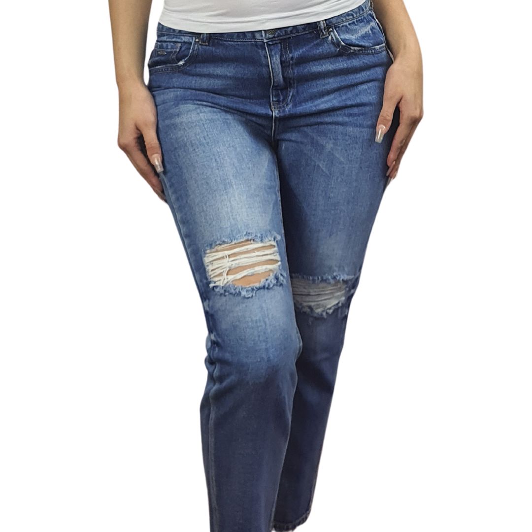 Jeans Vero Moda Azul Style WALKMAN 7/8 MW GIRLFRIEND JEANS(TP)