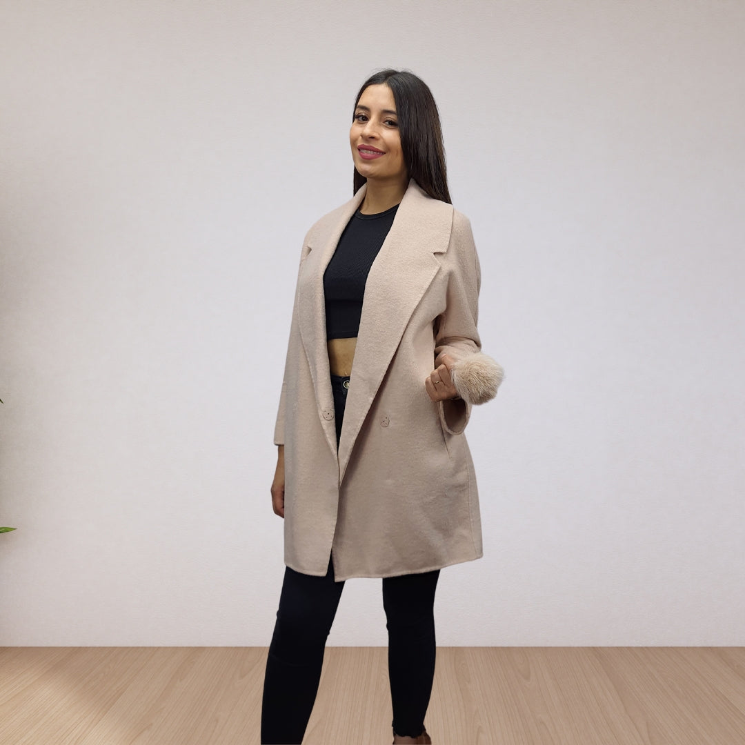 Abrigo Vero Moda Rosado Claro Style POLINE DF L/S WOOL COAT(VMC-DR)