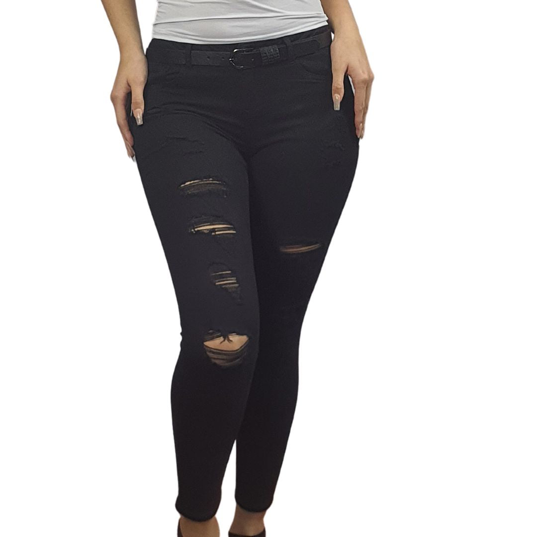 Jeans Vero Moda Negro Style UNA 9/10 X-SLIM JEANS(MM)-OR
