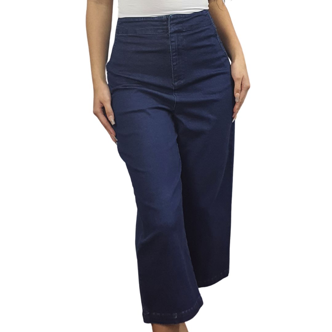 Pescador Vero Moda Azul Oscuro Style PRINCE 7/8 HIGH WAIST LOOSE JEANS (MW-EC