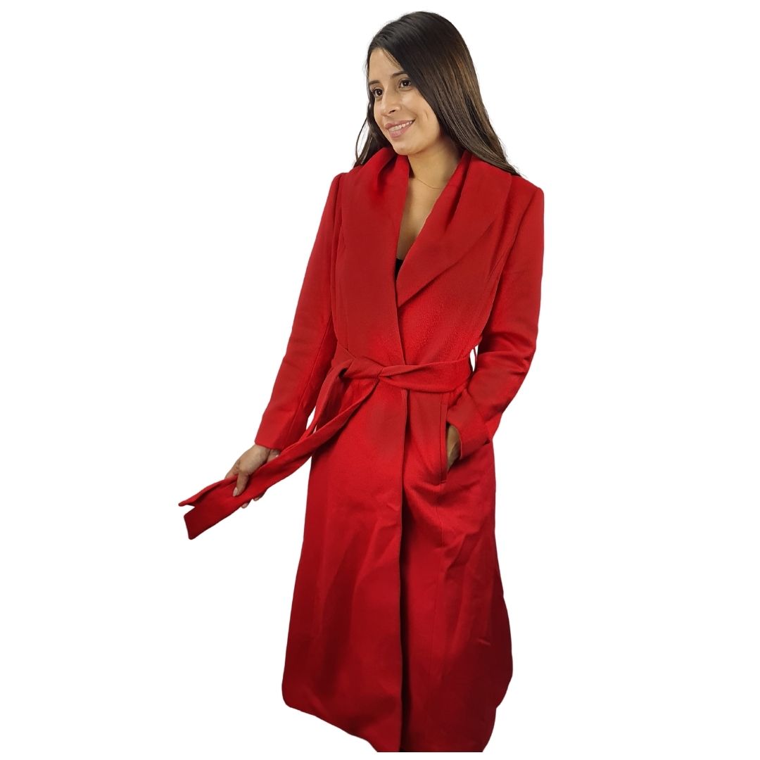 Blazer Vero Moda Rojo Style BITTER ROAD L/S WOOL COAT(EL)