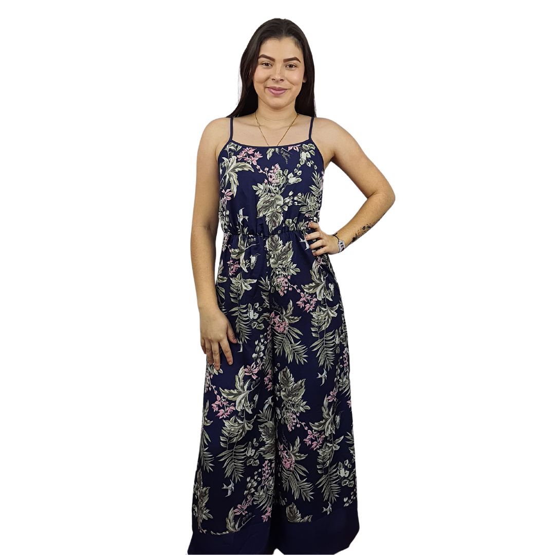 Enterito de Pijama Vero Moda Azul Oscuro Style JULIE 9/10 JUMPSUIT(HOMEWEAR)