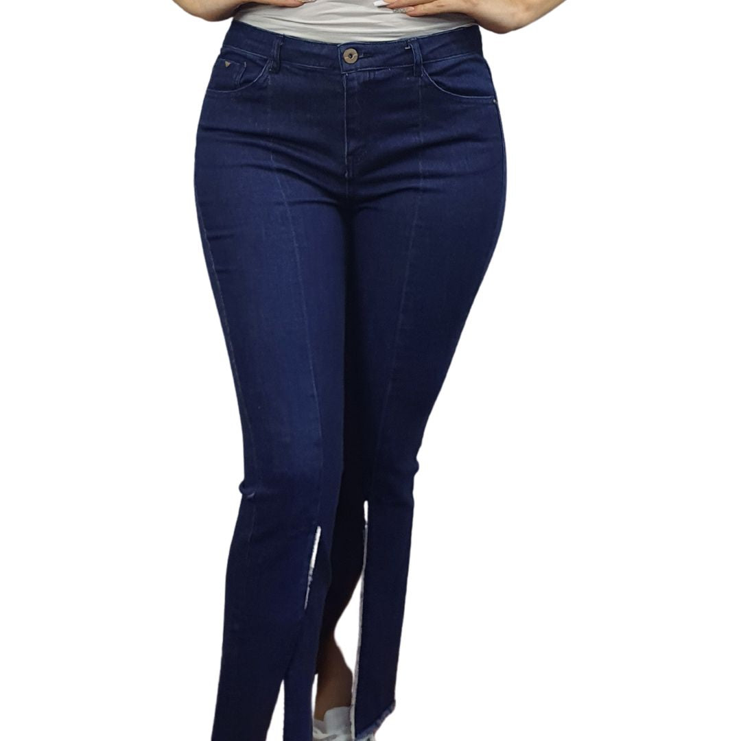 Jeans Vero Moda Azul Oscuro Style COUNT 9/10 MW SLIM BOOTCUT JEANS(NR)