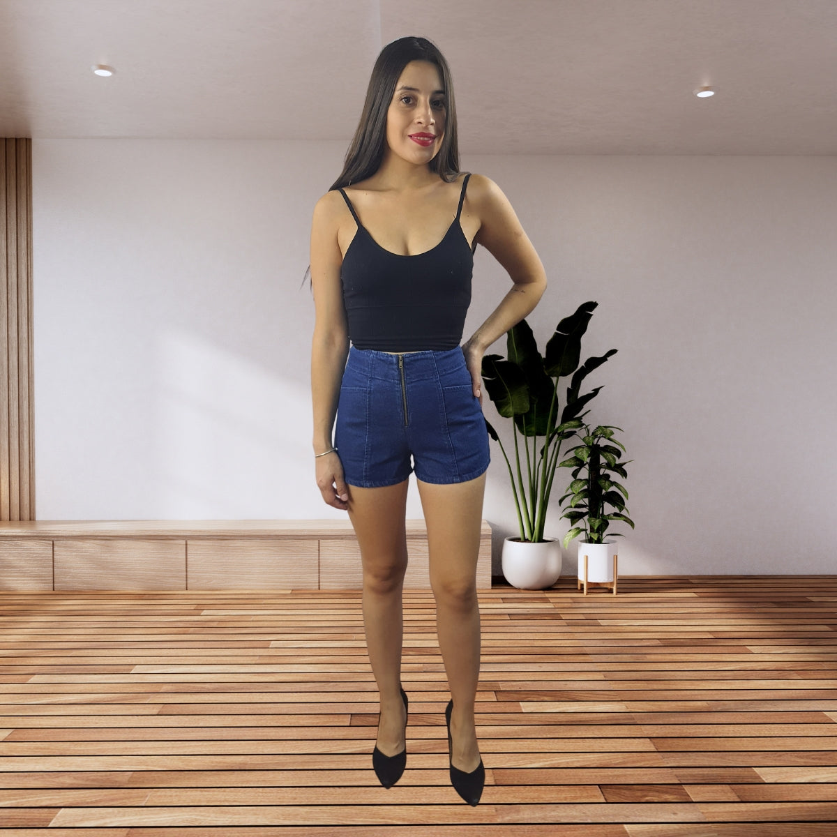 Short Vero Moda Azul Oscuro Style PISCES MW DENIM SHORTS(SL)