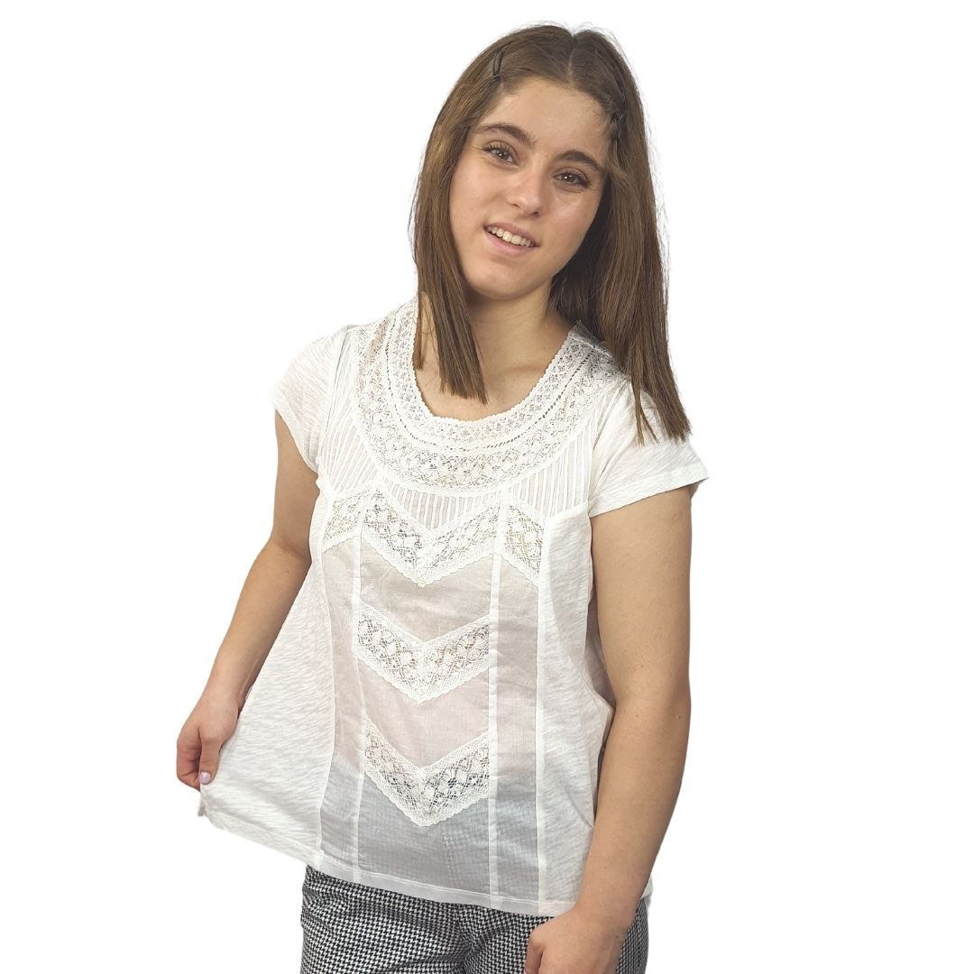 Polera Rapsodia Tuli Crudo