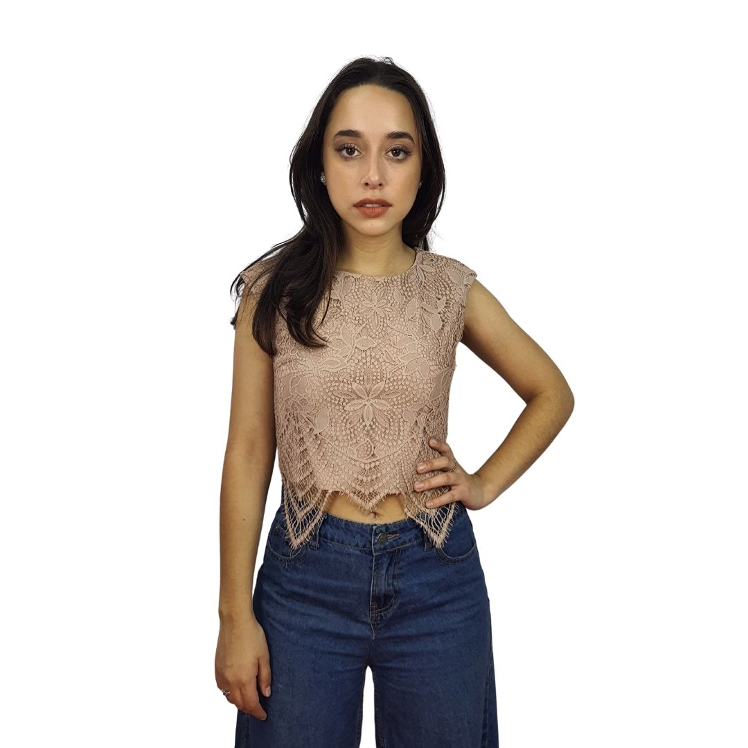 Blusa Vero Moda Rosa Vieja Style RETAIL BETSY S/S TOP(VMC-RN)