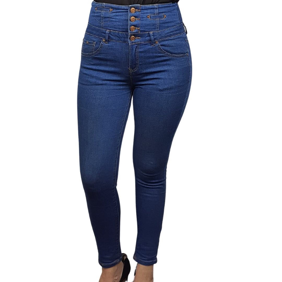 Jeans Vero Moda Azul Style FOLK 9/10 HW X-SLIM JEANS(CR)