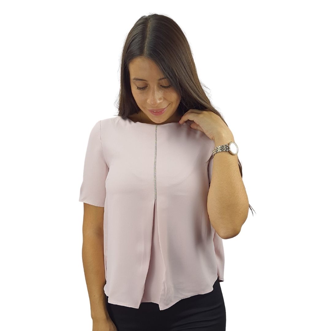 Blusa Vero Moda Rosa Vieja Style JODIE S/S WOVEN TOP(VMC-TP)