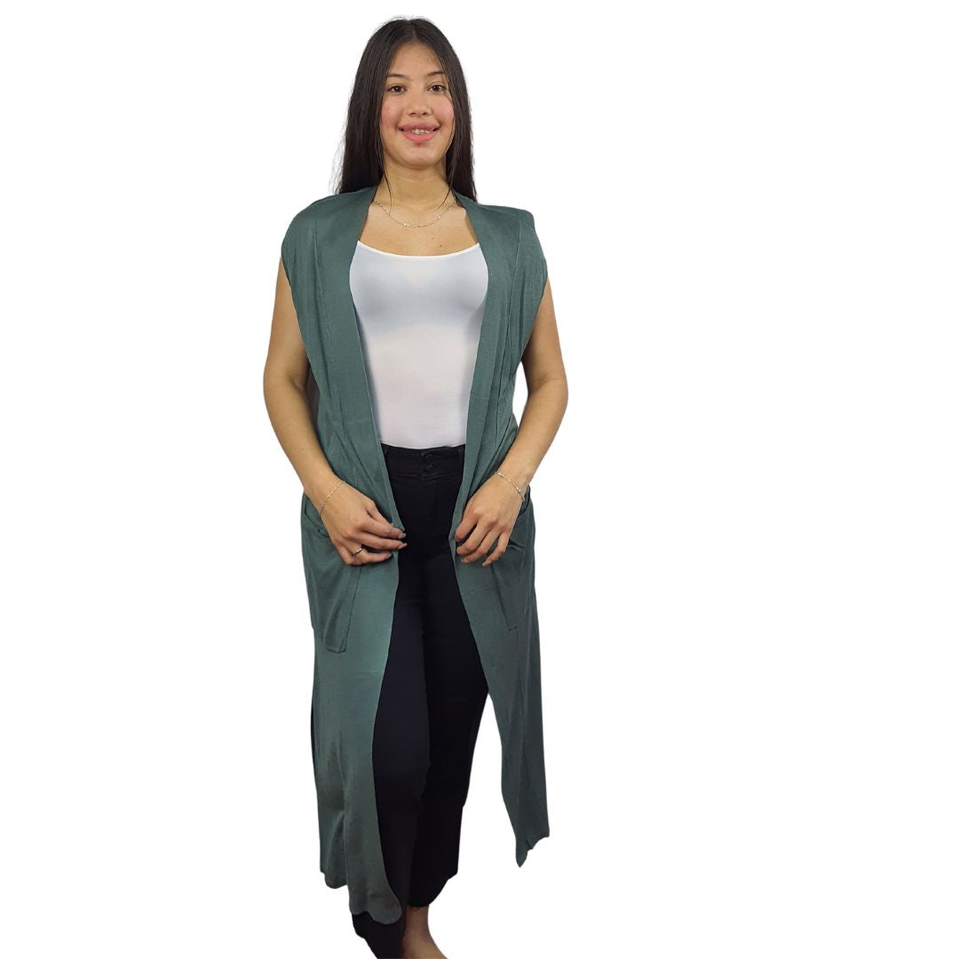 Tapado Vero Moda Verde Style JOEY S/S KNIT(VMC-SD)