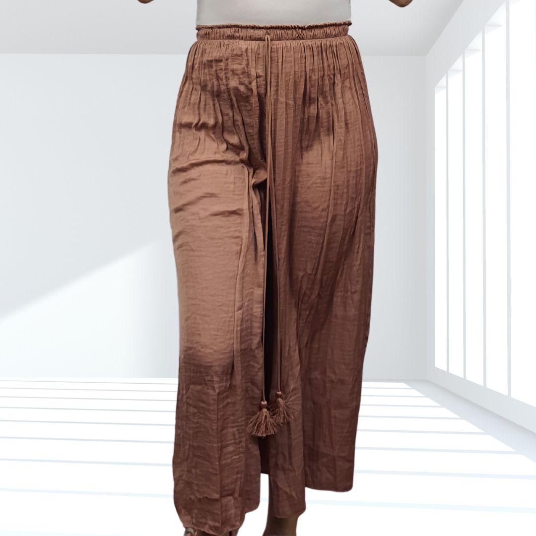 Pantalon de Pijama Vero Moda Marron Claro Style TAYLOR 7/8 PAJAMA PANTS(HOMEWEAR)