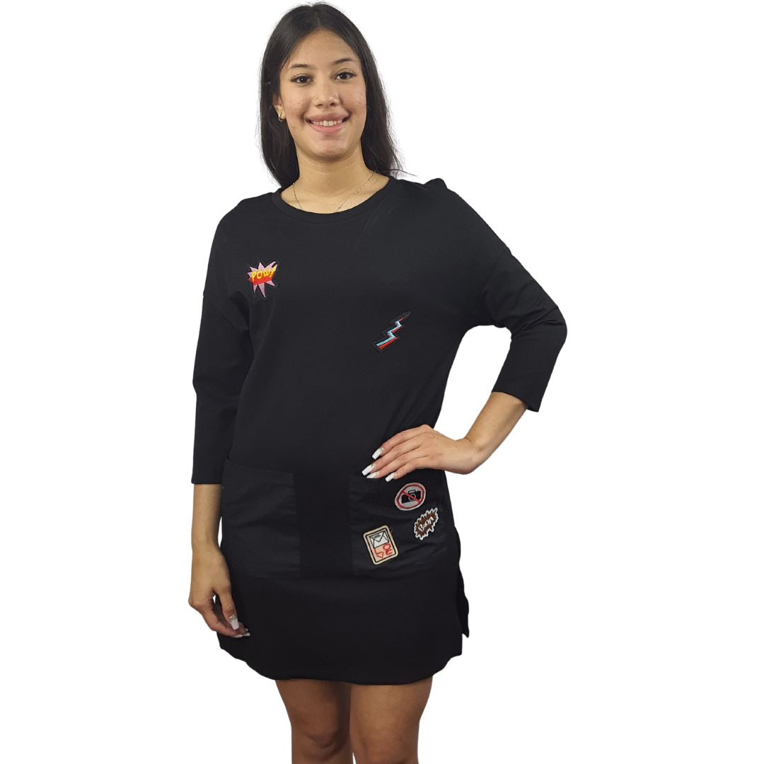 Polera Vero Moda Negro Style POW 3/4 TOP(NL)