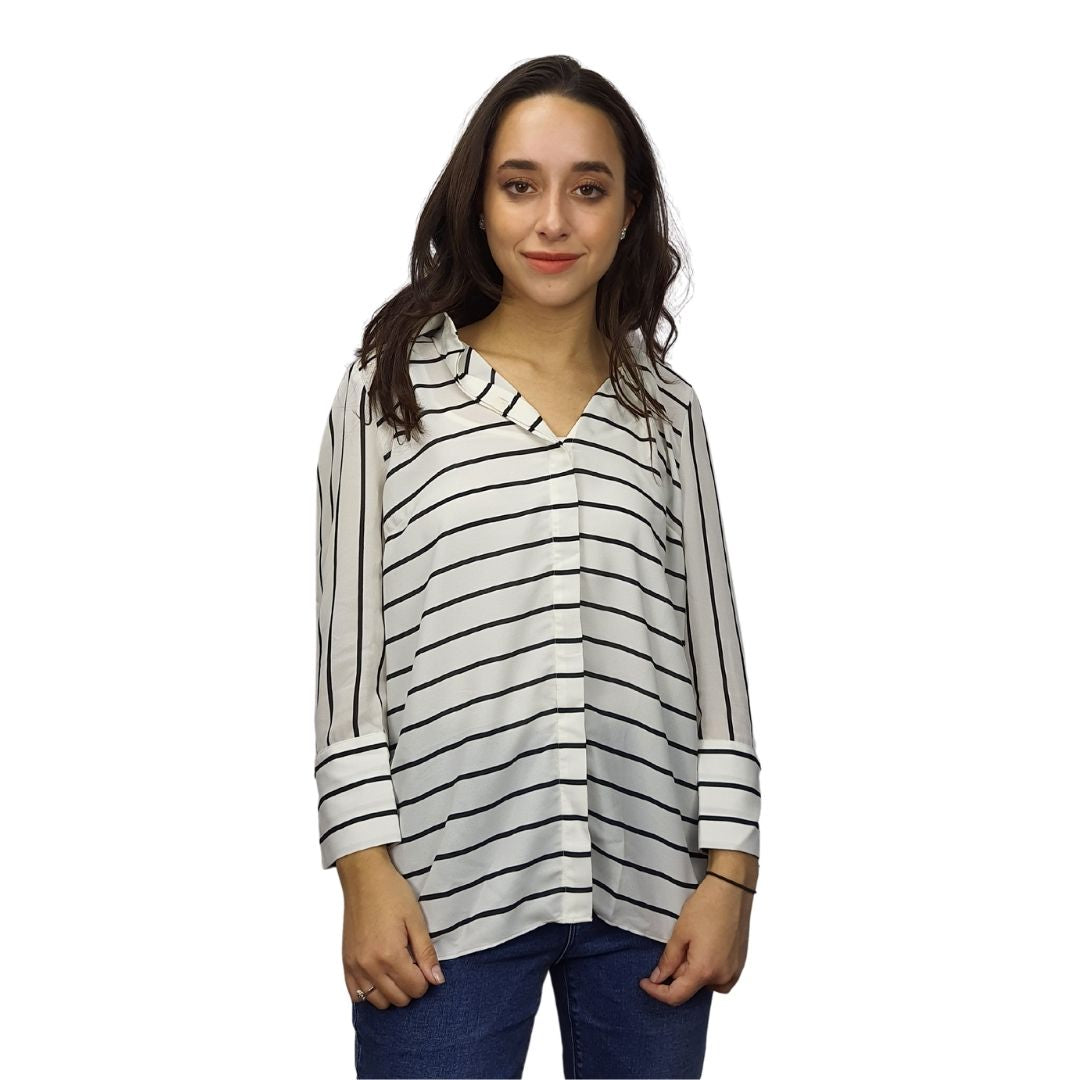 Blusa Vero Moda Blanco Style VAGE 3/4 SHIRT(MM)