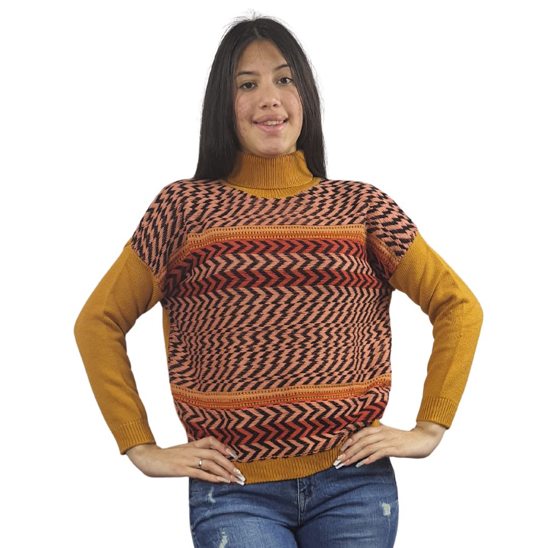 Sweater Vero Moda Marron Style BLUE L/S KNIT(BN)