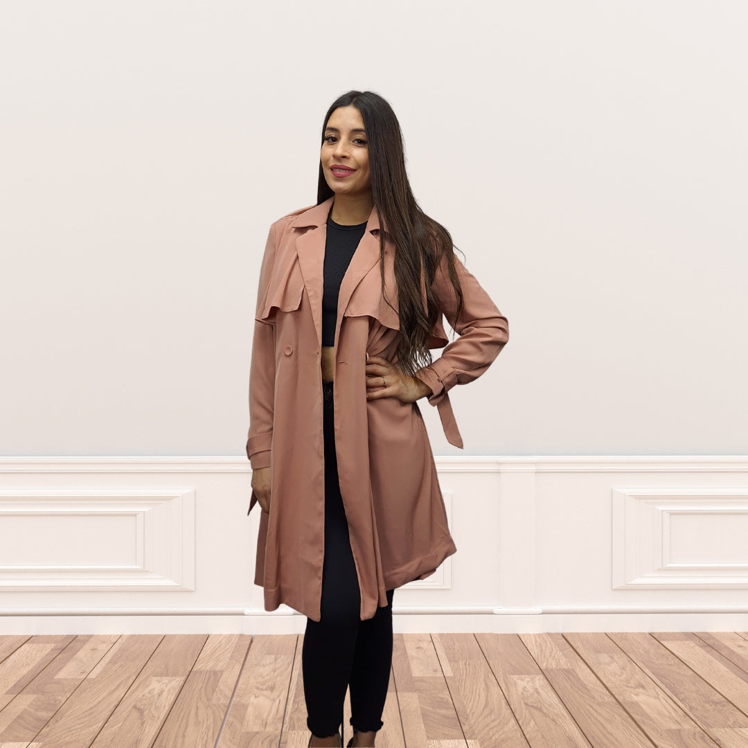 Blazer Vero Moda Rosa Vieja Style SPOONDRIFT L/S COAT(VMC-NR)