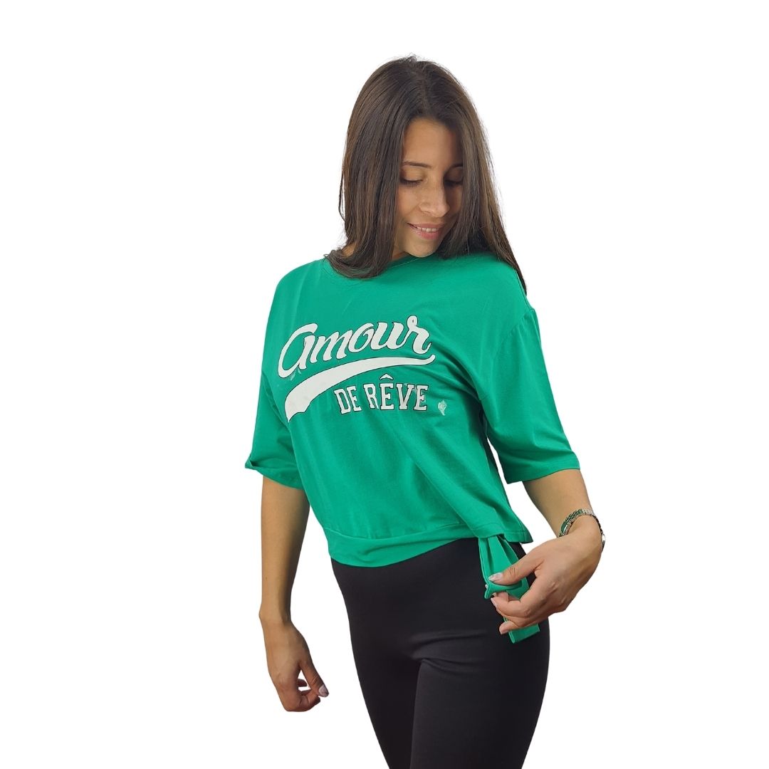 Polera Vero Moda Verde Style CHERIE S/S TOP(SL)