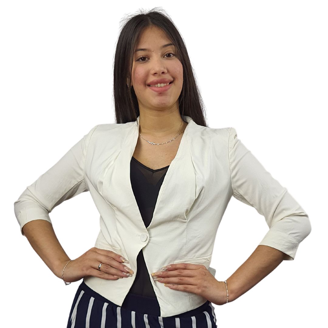 Blazer Vero Moda Blanco Style GABRIEL SUNNY 3/4 BLAZER(HH)