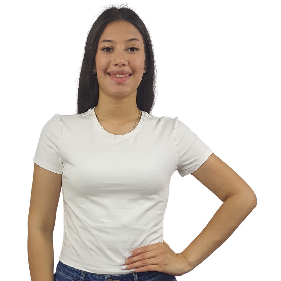 Polera Vero Moda Blanco Style ABASORT S/S TOP(TP)-OR