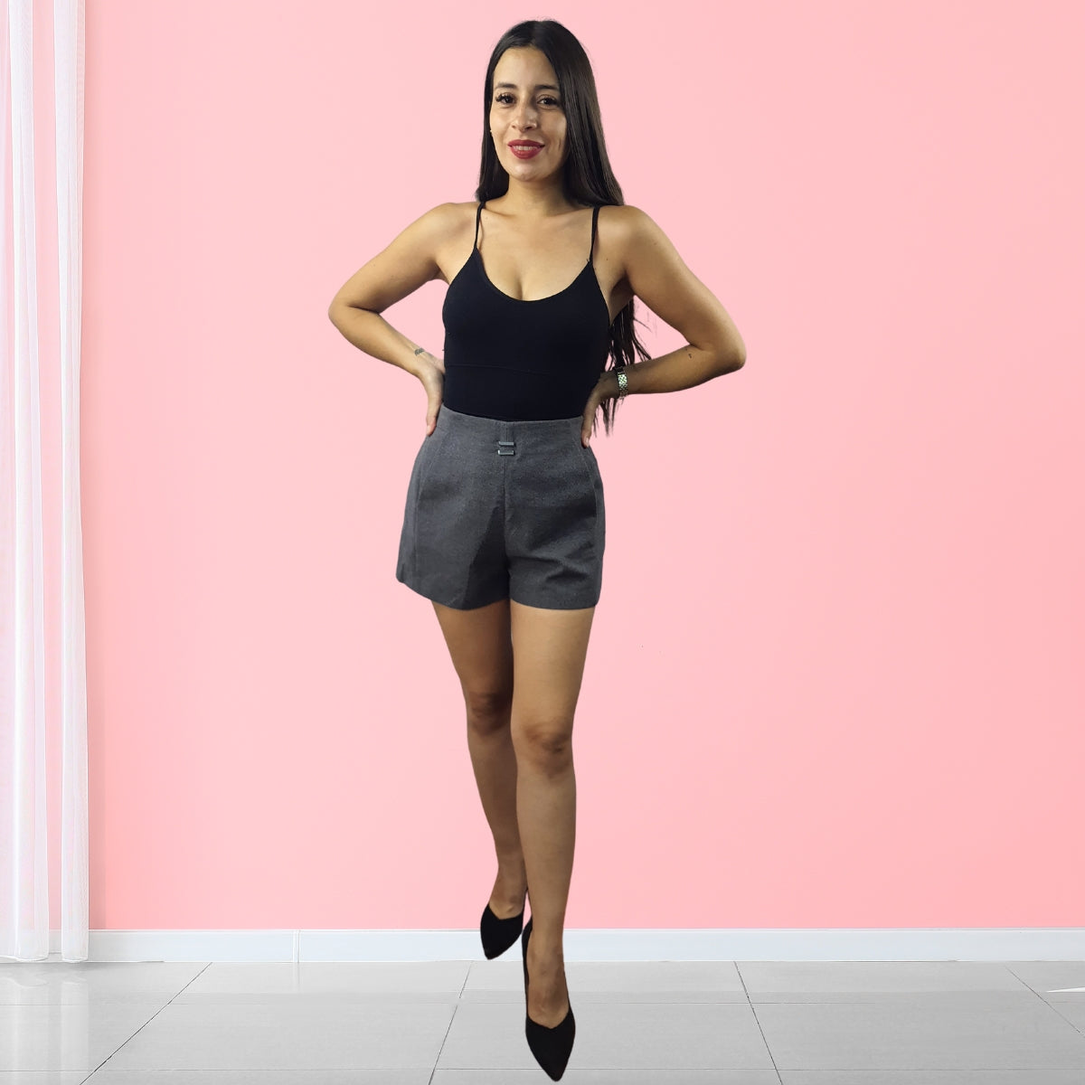 Short Vero Moda Gris Style DOREEN SHORTS(UM)