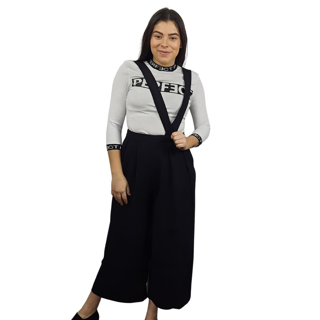 Pantalon Vero Moda Negro Style SIRIUS SEOUL 7/8 LOOSE PANTS(PM-ET-3)