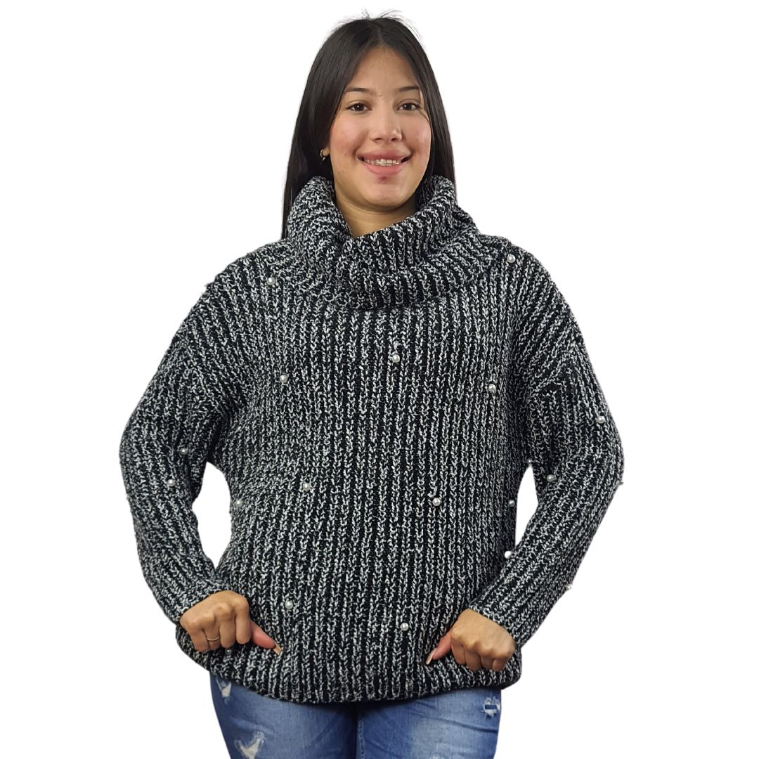 Sweater Vero Moda Negro Style FLUFY L/S KNIT(DR)