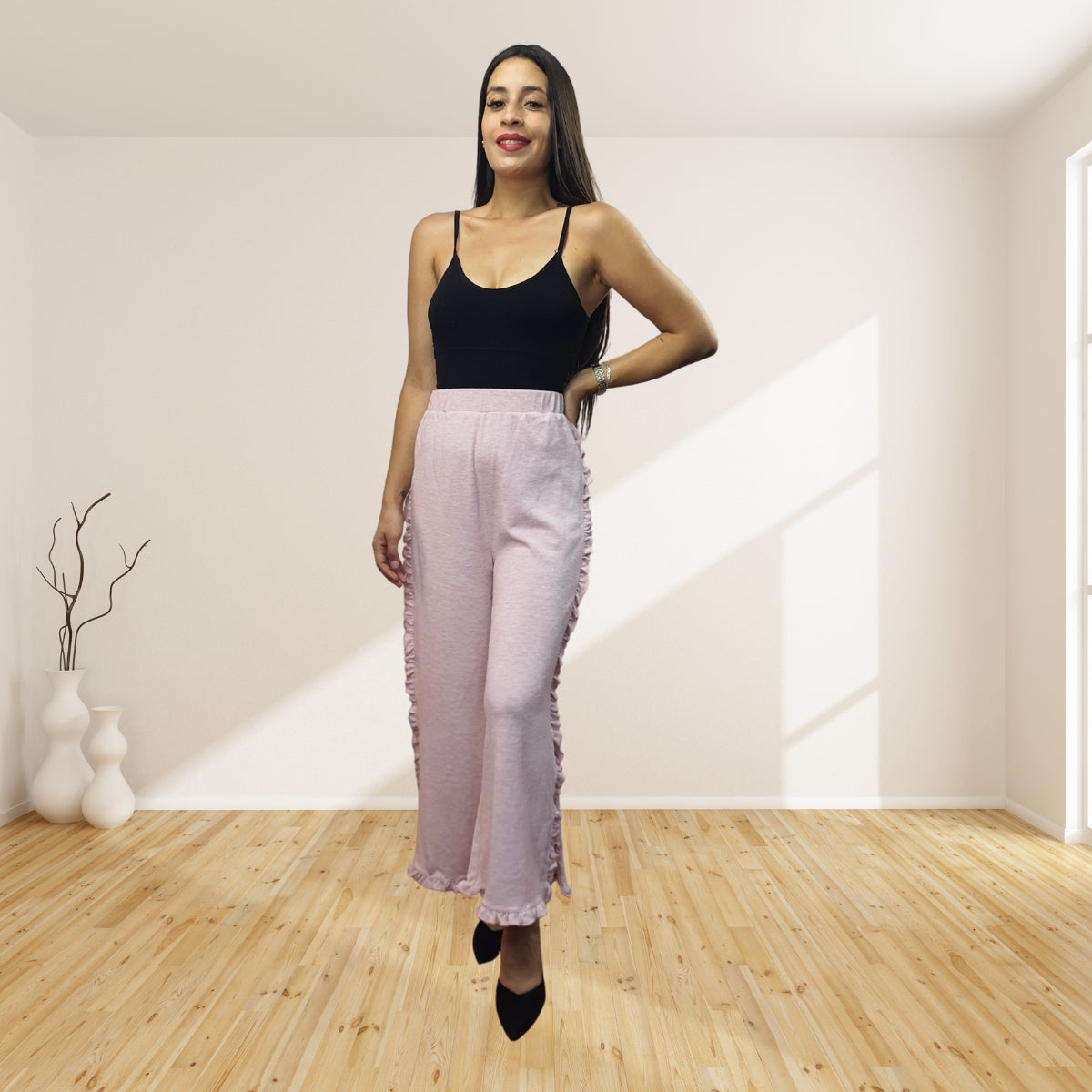 Pantalon Vero Moda Rosa Vieja Style FLOUNCING SWEAT PANTS(HOMEWEAR)