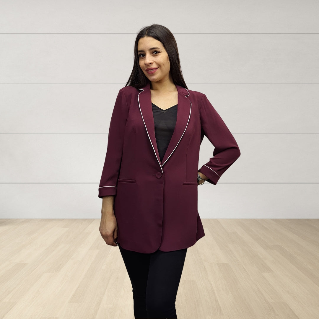 Blazer Vero Moda Burdeo Style DUY 3/4 BLAZER(TP)