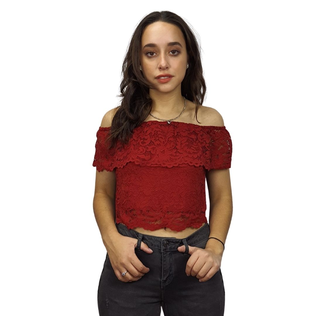 Top Vero Moda Rojo Style VERA S/S TOP(HH)