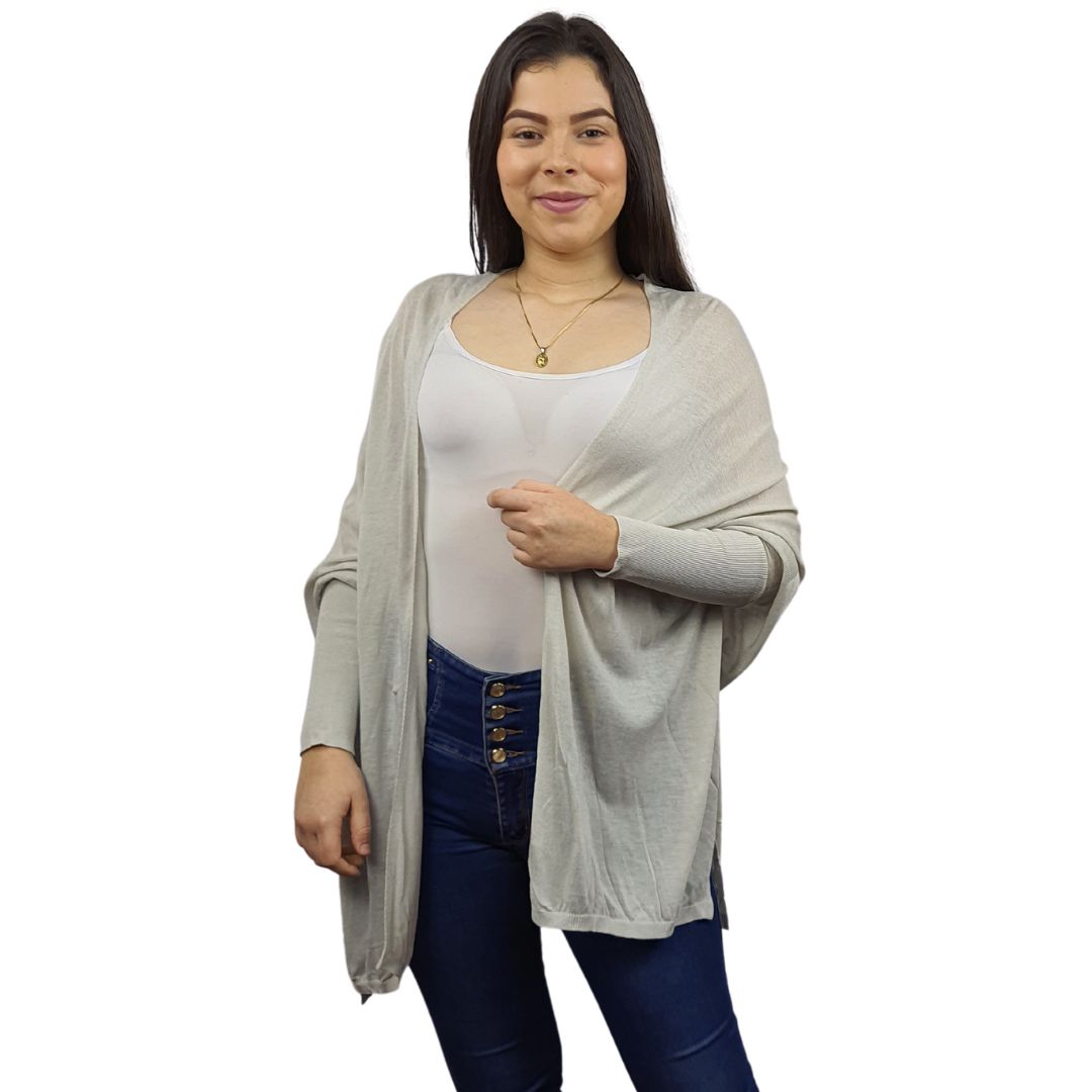 Tapado Vero Moda Gris Color Style AFRICA L/S OPEN CARDIGAN(SD)