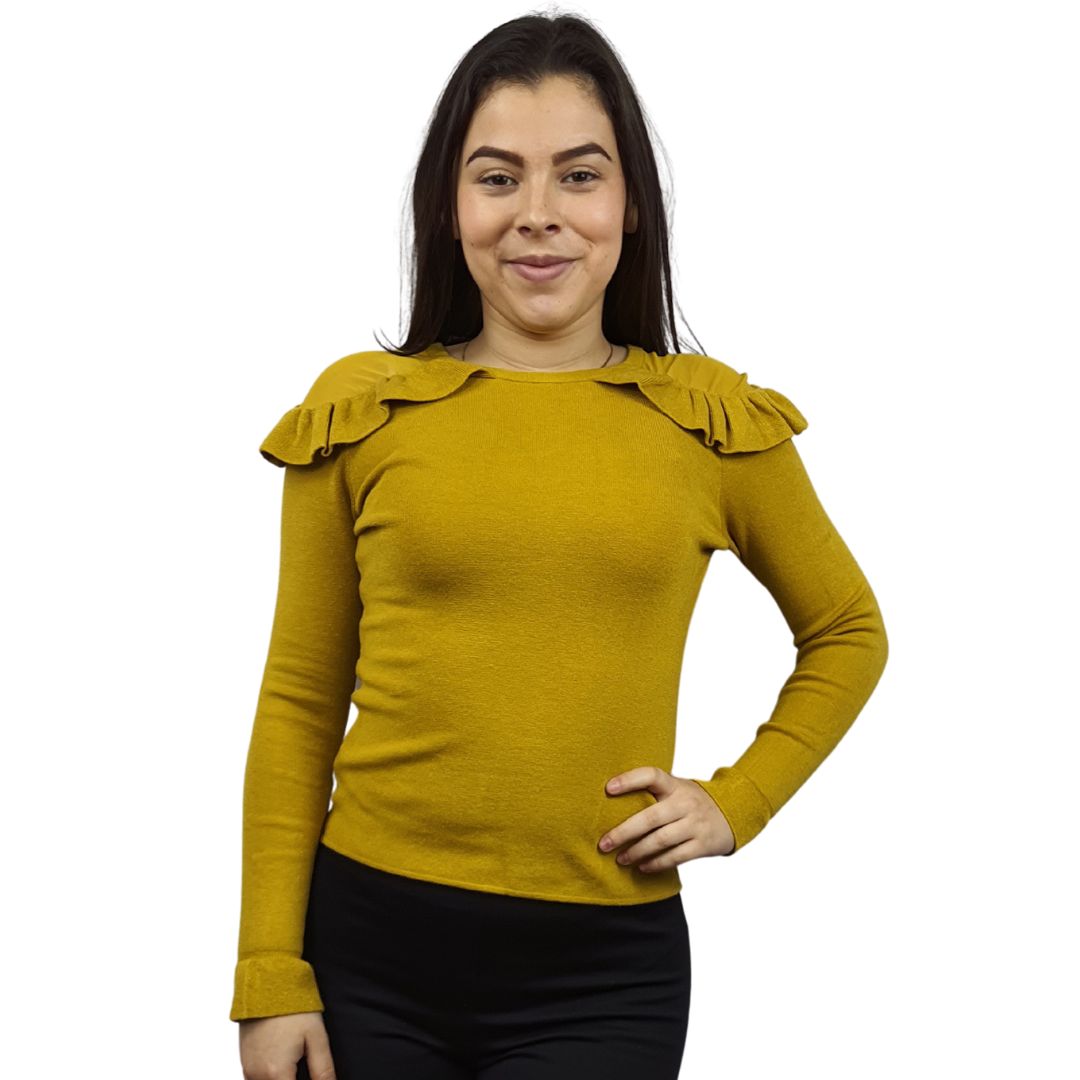Blusa Vero Moda Amarillo Style VICTOR L/S KNIT(VMC-DR)