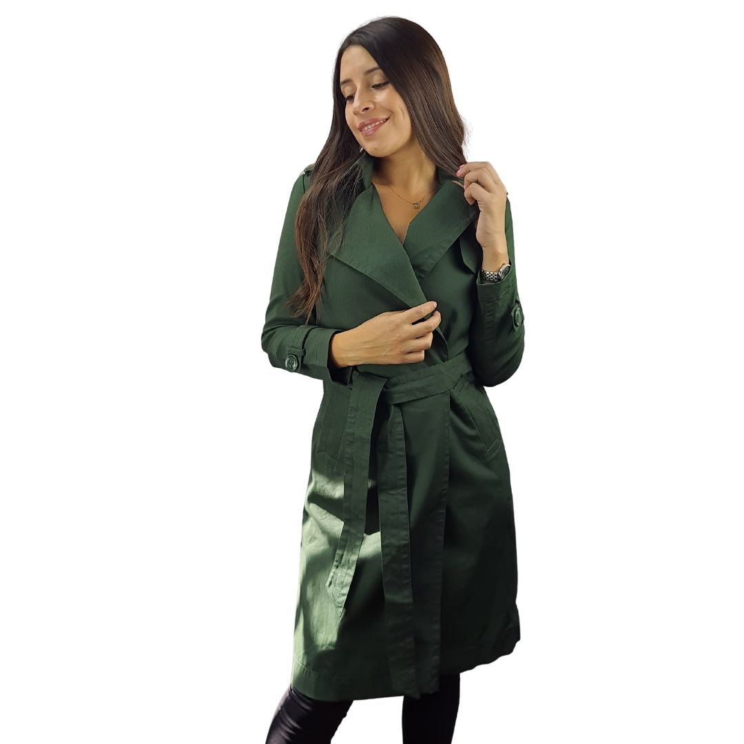 Blazer Vero moda Verde Style HOLMES L/S COAT(VMC-MM) (SIN CINTURON)