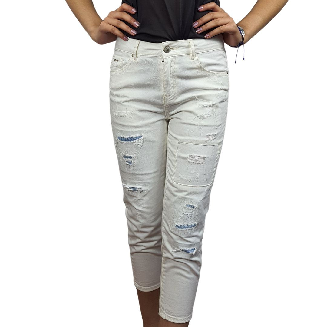Jeans Vero Moda Blanco Style GLAZE 7/8 BOYFRIEND JEANS(TP)