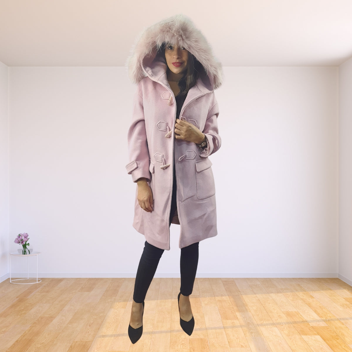 Blazer Vero Moda Rosa Vieja Style CHOICE TRENCH L/S WOOL COAT-OR