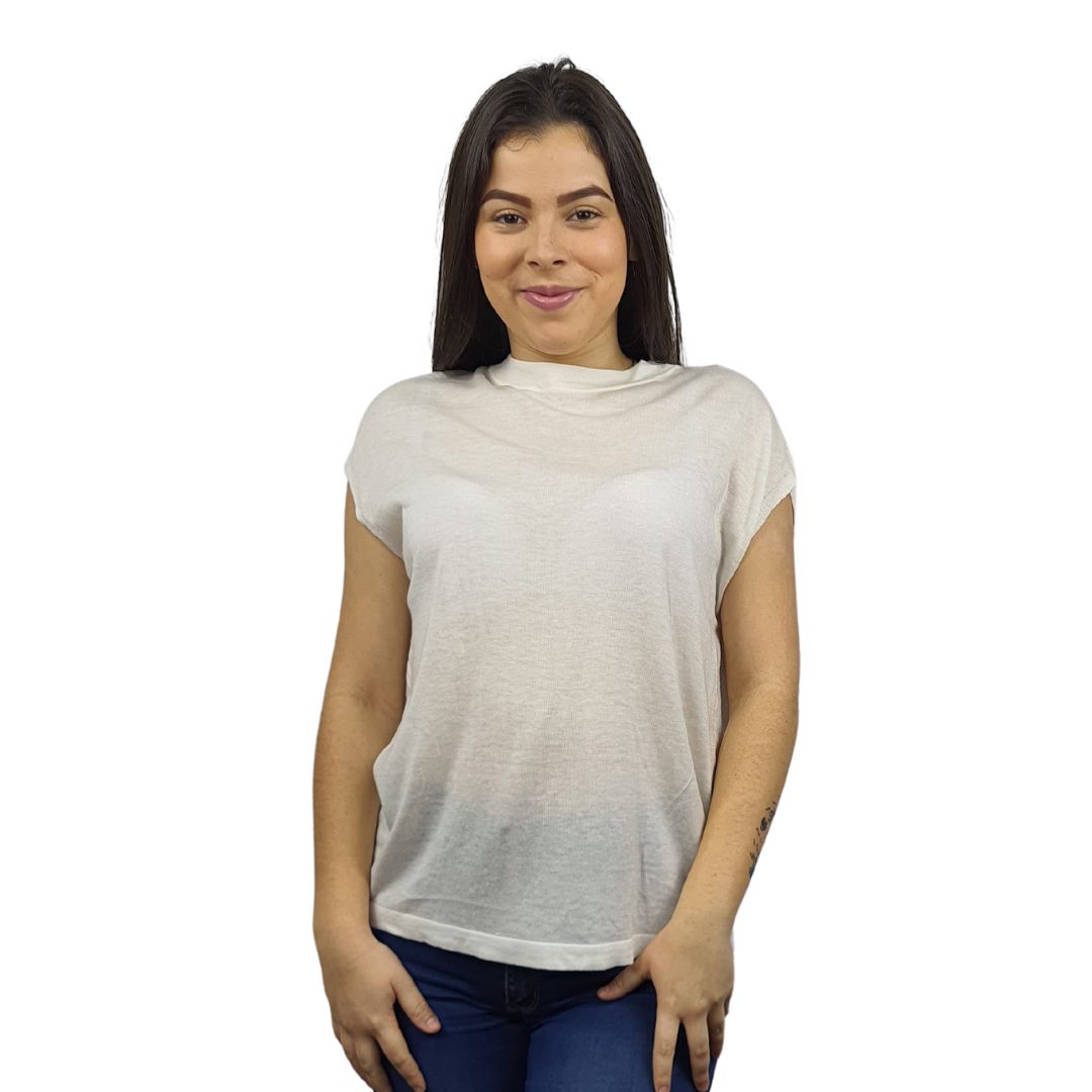 Blusa Vero Moda Blanco Style DAN S/S KNIT(VMC-TP)