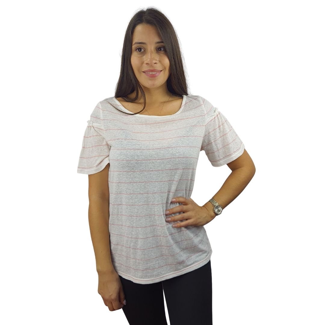 Polera Vero Moda Rosado Style ROZA S/S TOP(SL)