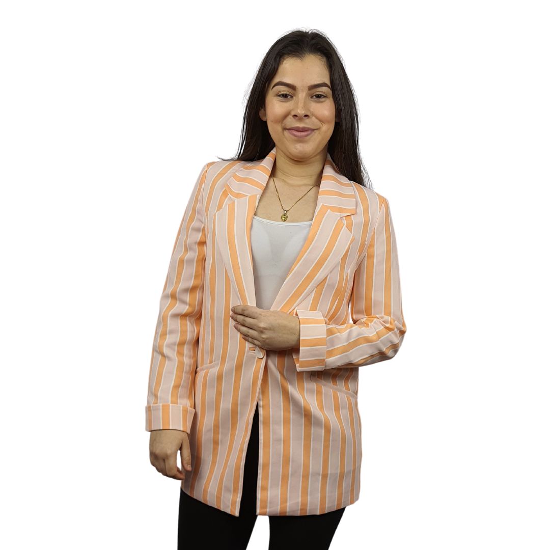 Blazer Vero Moda Naranja Claro Style CHURCH L/S BLAZER(FL)