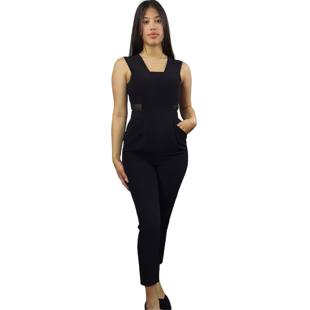 Entero Vero Moda Negro Style SOLY 9/10 CATSUIT(VMC-PM)