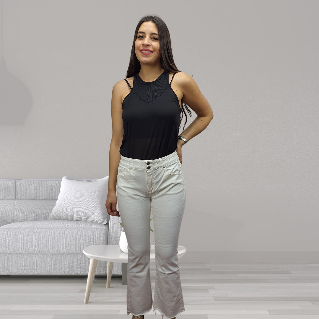 Jeans Vero Moda Blanco Style EDGE 9/10 MW SB JEANS(NN)