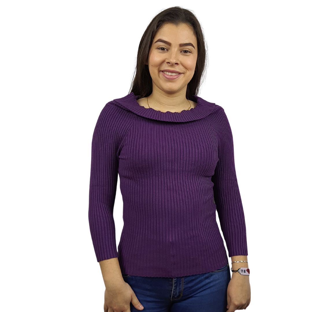 Blusa Vero Moda Morado Style BITTERSWEET 3/4 KNIT(UM)