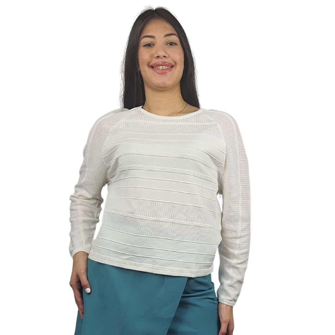 Blusa Vero Moda Blanco Style KNIGHT L/S KNIT(UM)