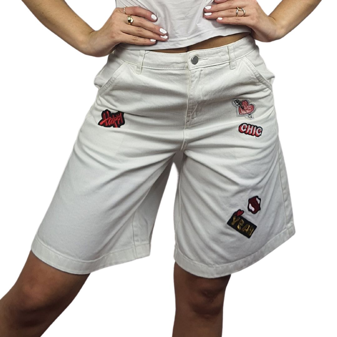 Short Vero Moda Blanco Style SOUTH 1/2 HW JEANS(TP)