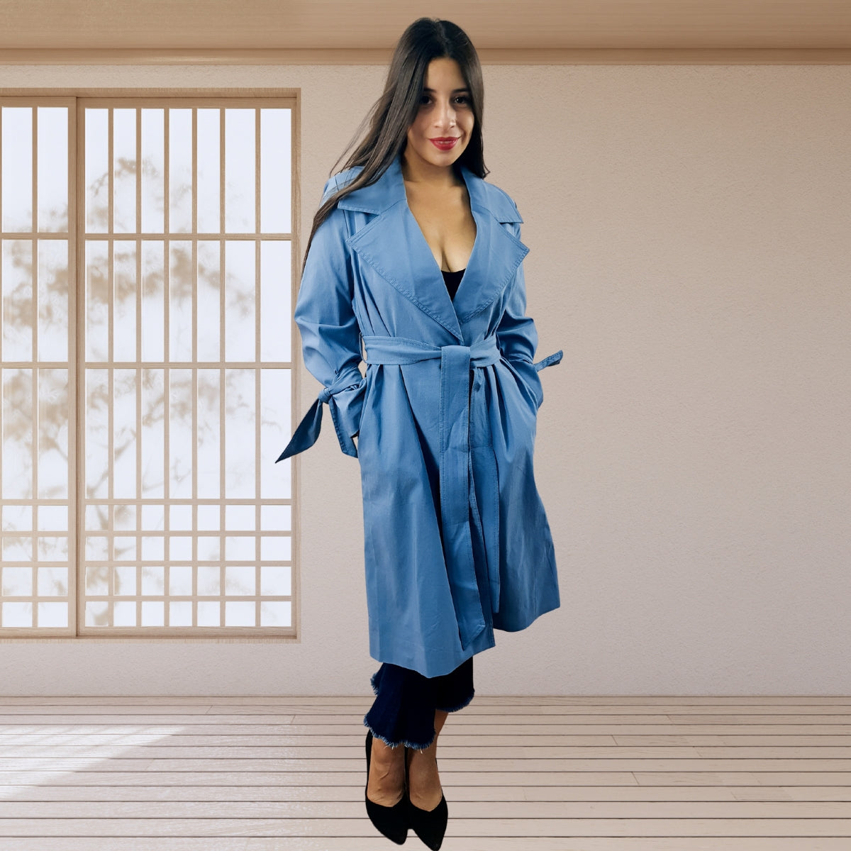 Blazer Vero Moda Azul Claro Style LULU L/S COAT(LL)