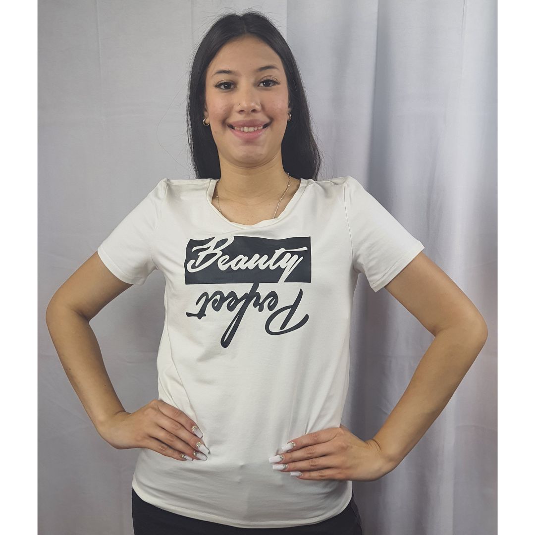 Polera Vero Moda Blanco Style MIRRO H S/S TOP(NL)