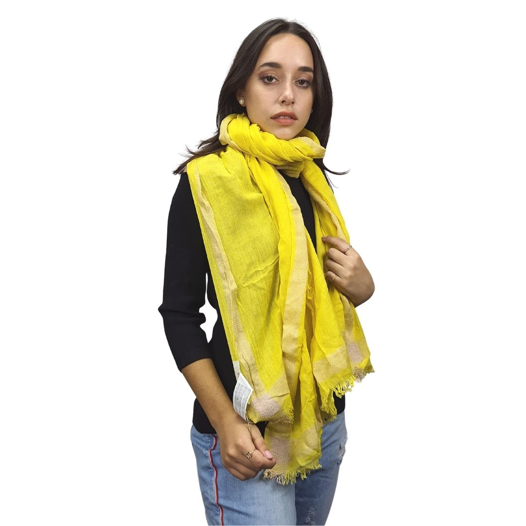 Pashmina Bufanda Rapsodia Madison Plain Amarillo