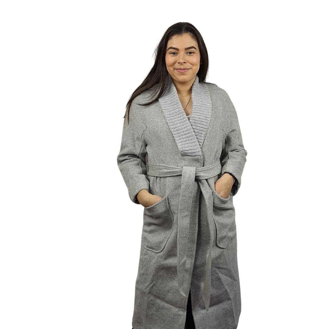 Blazer Vero Moda Gris Style RIB L/S WOOL COAT(VMC-NL)